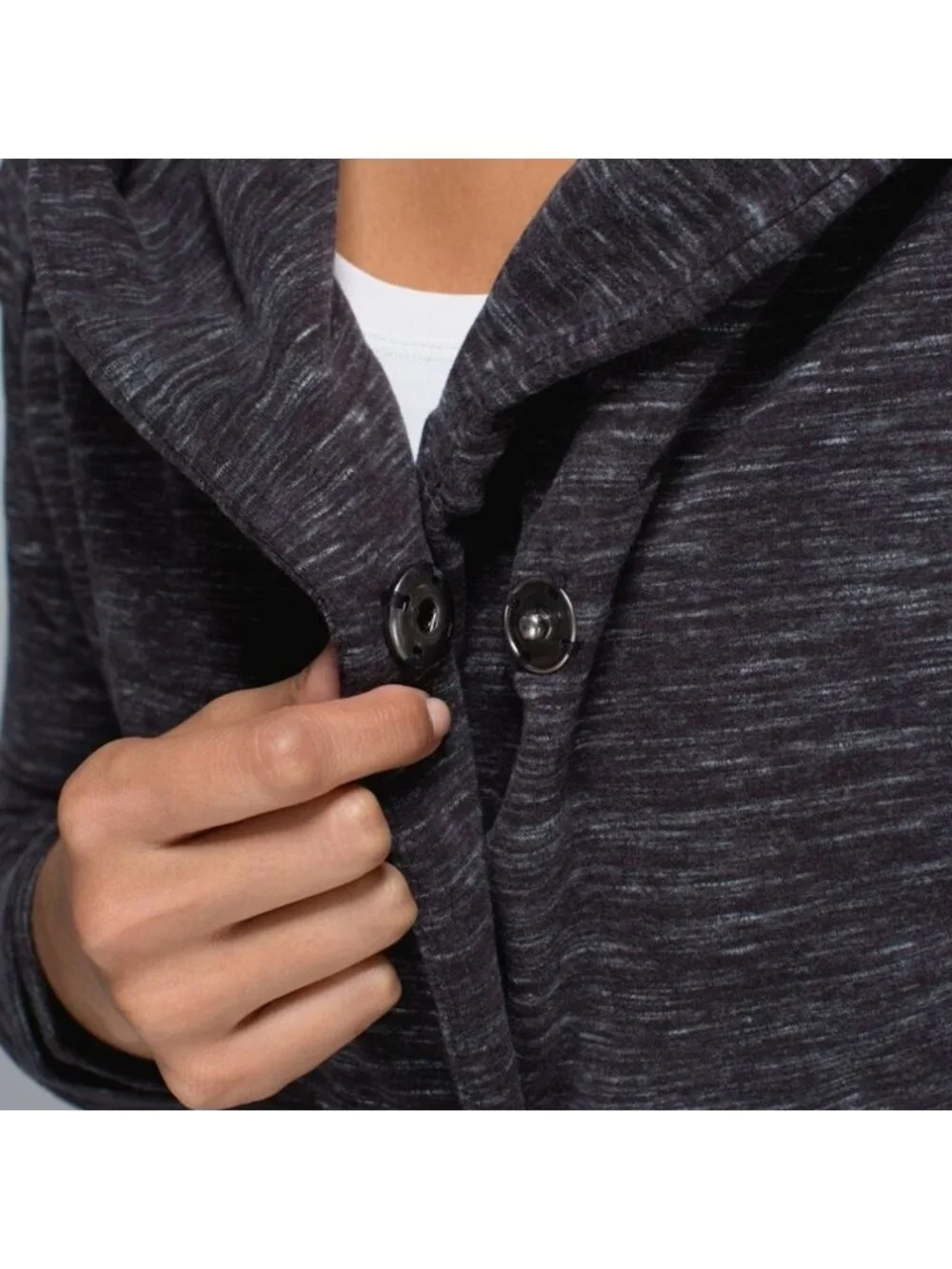 Lululemon Find Your Centre Wrap Heathered Marled Black / Black